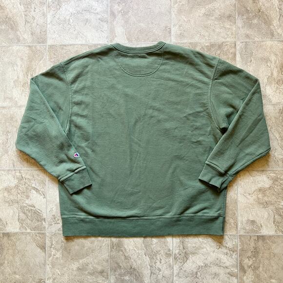 Vintage Y2K Champion Mens Sweatshirt 2XL Green Classic Sporty Preppy Minimalist - Picture 4 of 7